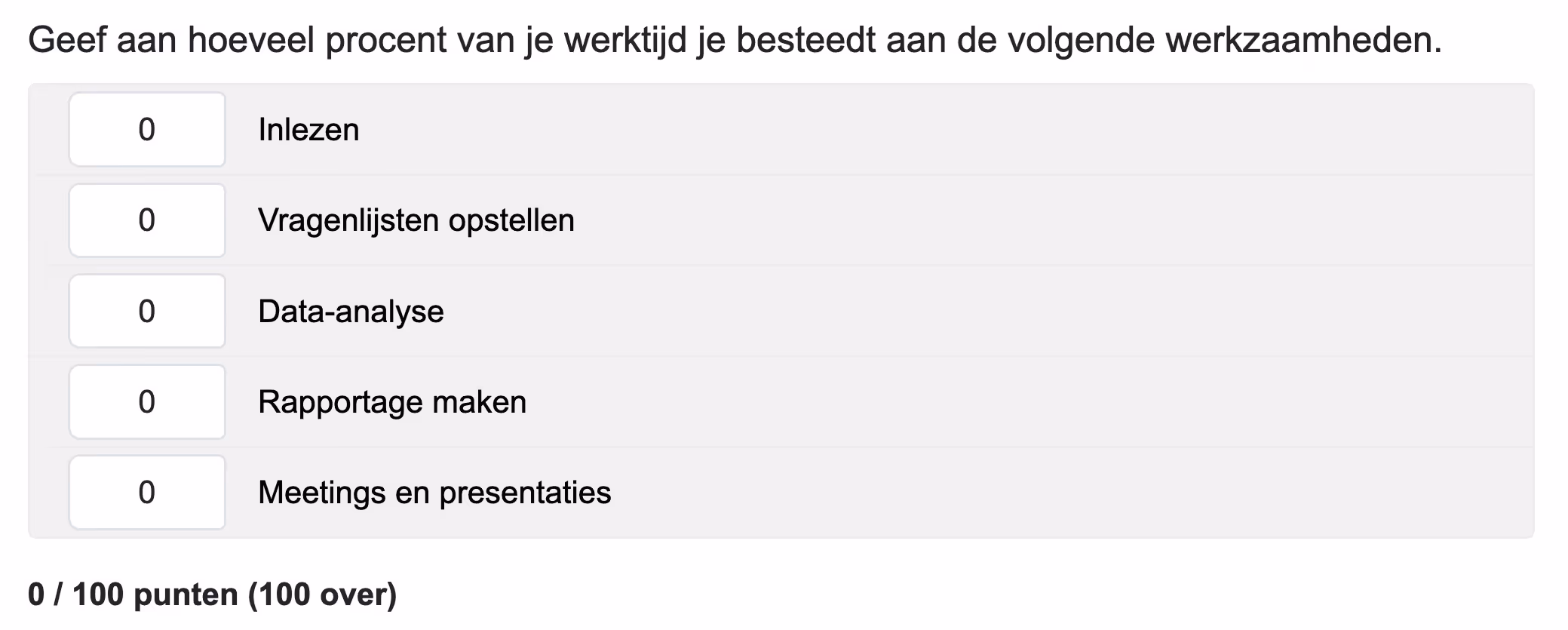 voorbeeld verdeelvraag
